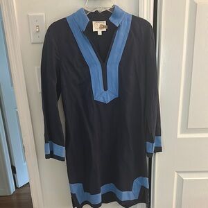 Navy & Light Blue Tunic Dress